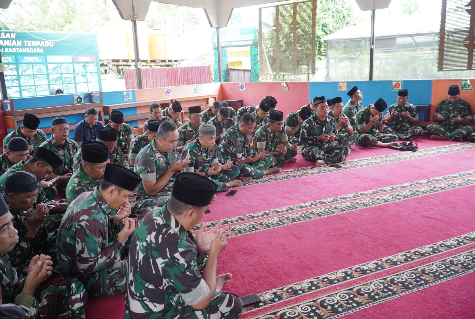 Perkuat Keimanan dan Keselamatan Prajurit, Kodim 0906/Kkr Gelar Doa Bersama