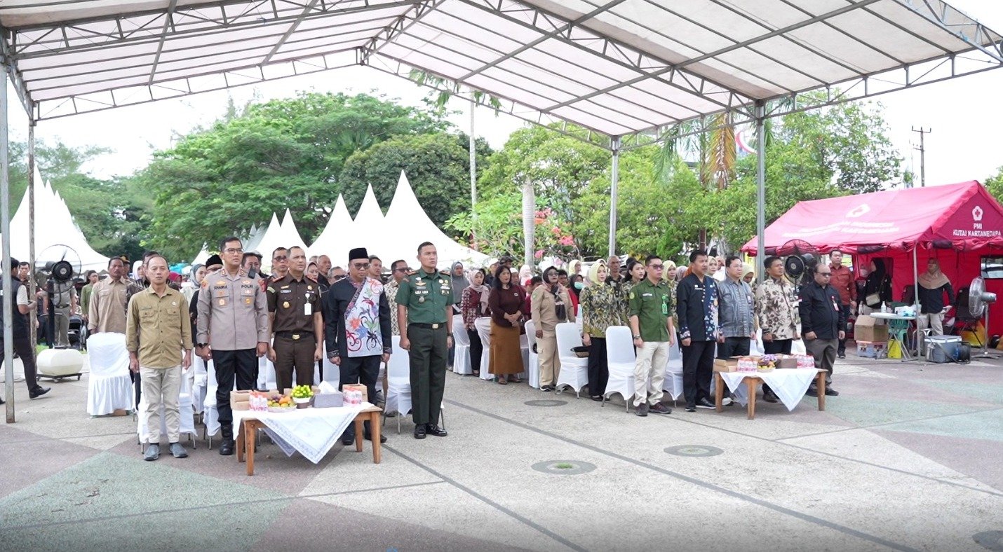 Wujud Sinergi Bersama, Dandim 0906/Kkr Bersama Forkopimda Hadiri Gerakan pangan Murah