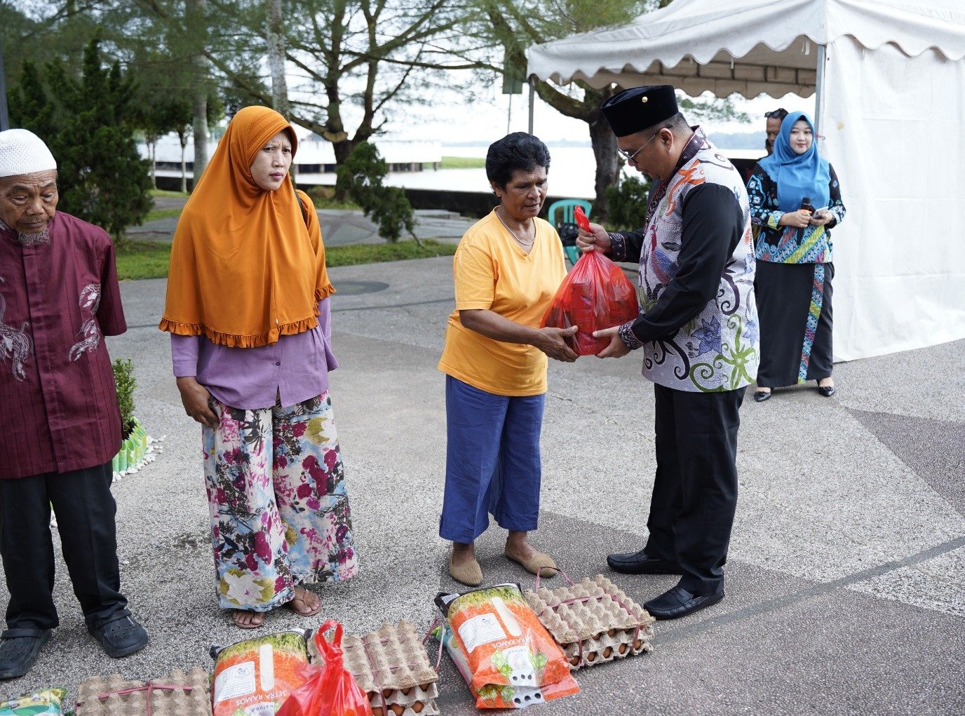 Wujud Sinergi Bersama, Dandim 0906/Kkr Bersama Forkopimda Hadiri Gerakan pangan Murah