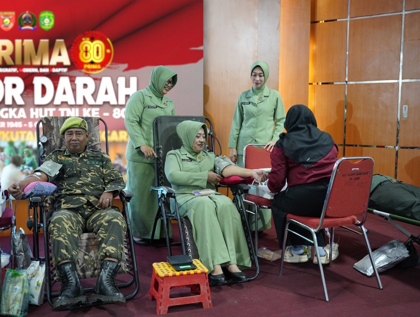 Sambut HUT TNI ke-80, Kodim 0906/Kukar Gelar Bakti Sosial Donor Darah
