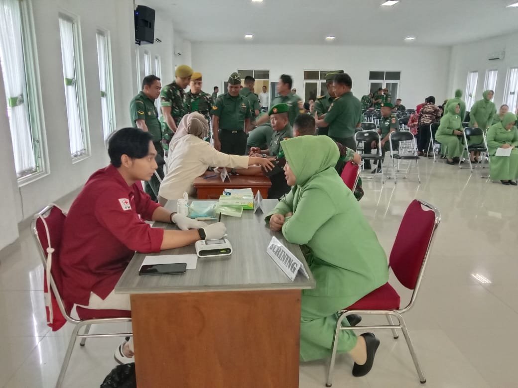 Sambut HUT TNI ke-80, Kodim 0906/Kukar Gelar Bakti Sosial Donor Darah
