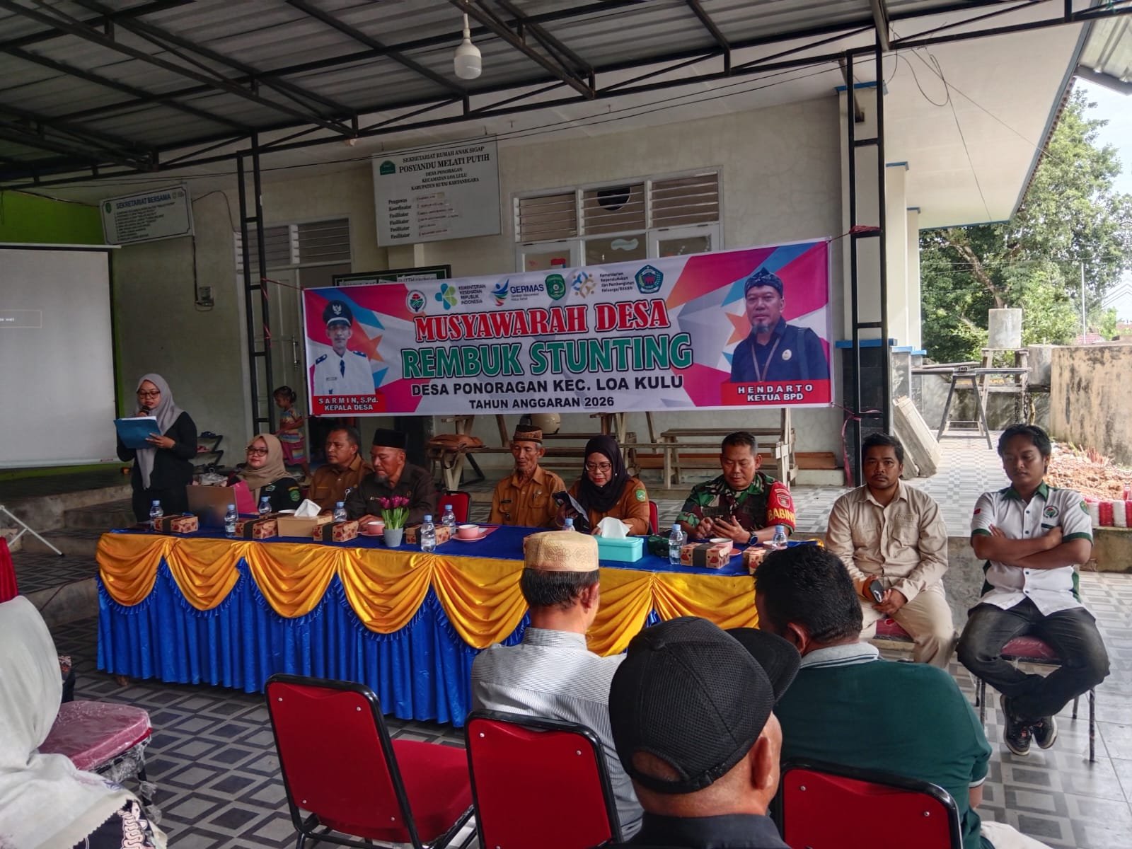 Babinsa Dampingi Kegiatan Musyawarah Desa dalam Program Rembuk Stunting