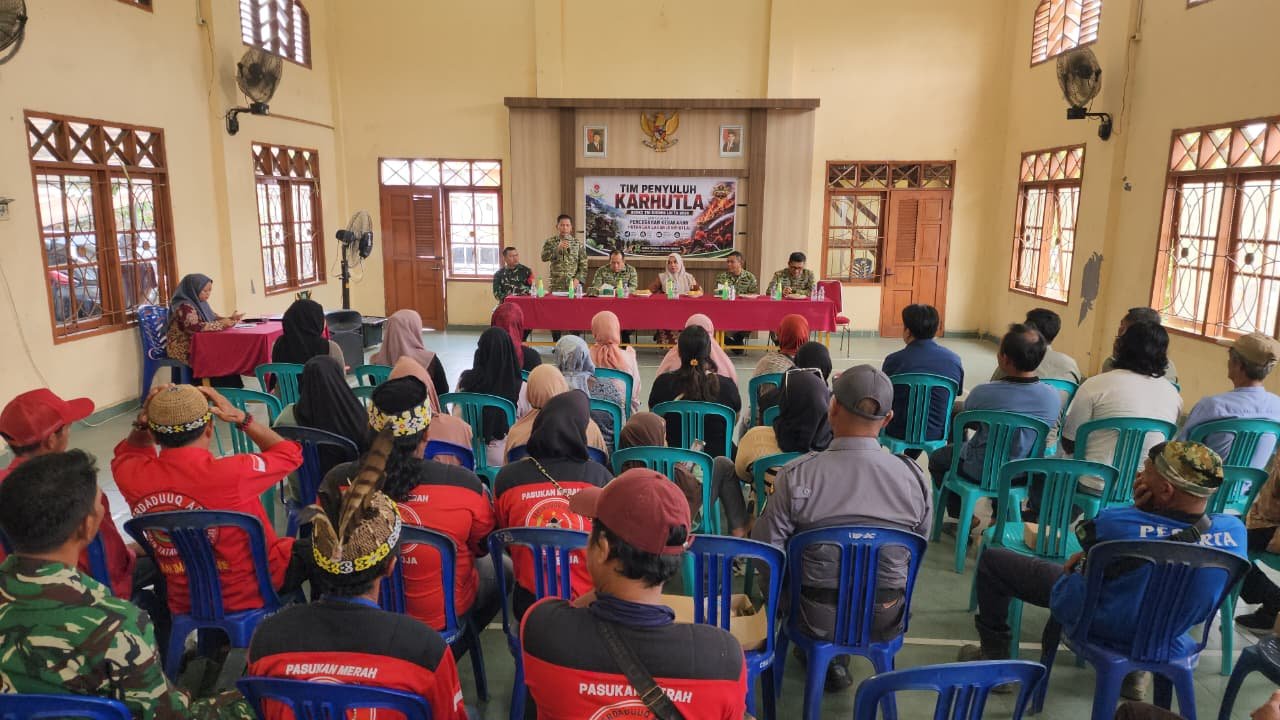 Lindungi Kesehatan Warga dari Dampak Karhutla, Tim Penyuluh Sesko TNI Gencarkan Edukasi